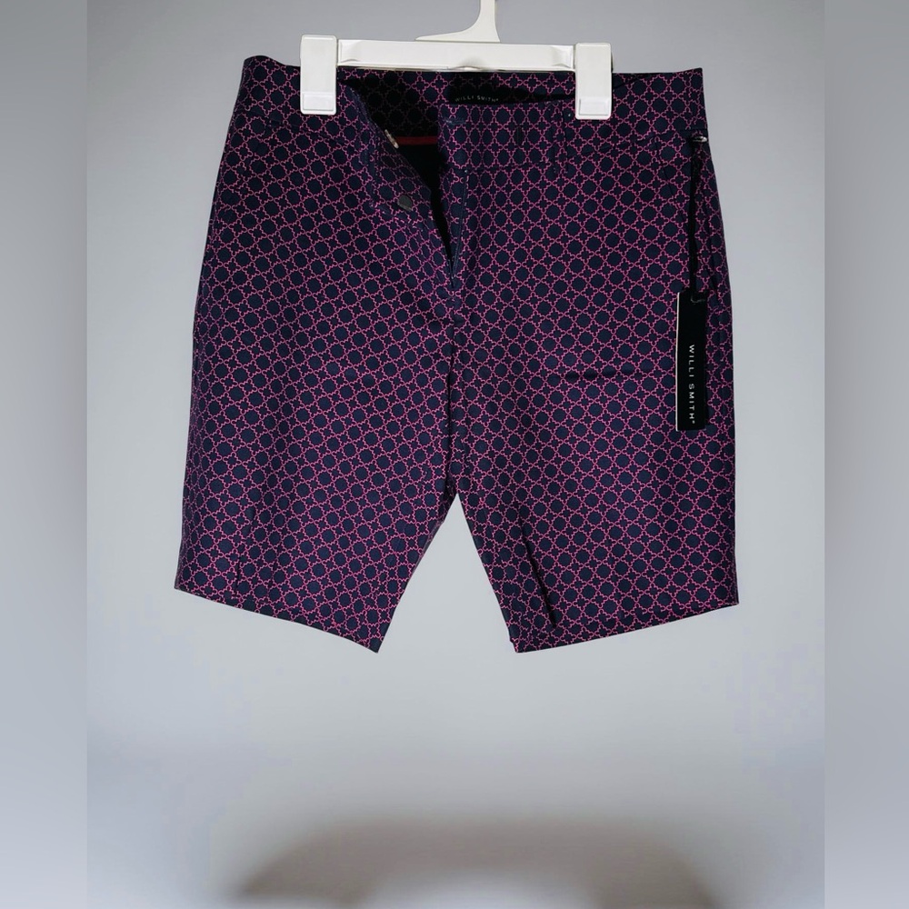Willi Smith Women's Shorts in Purple Circle Pattern
